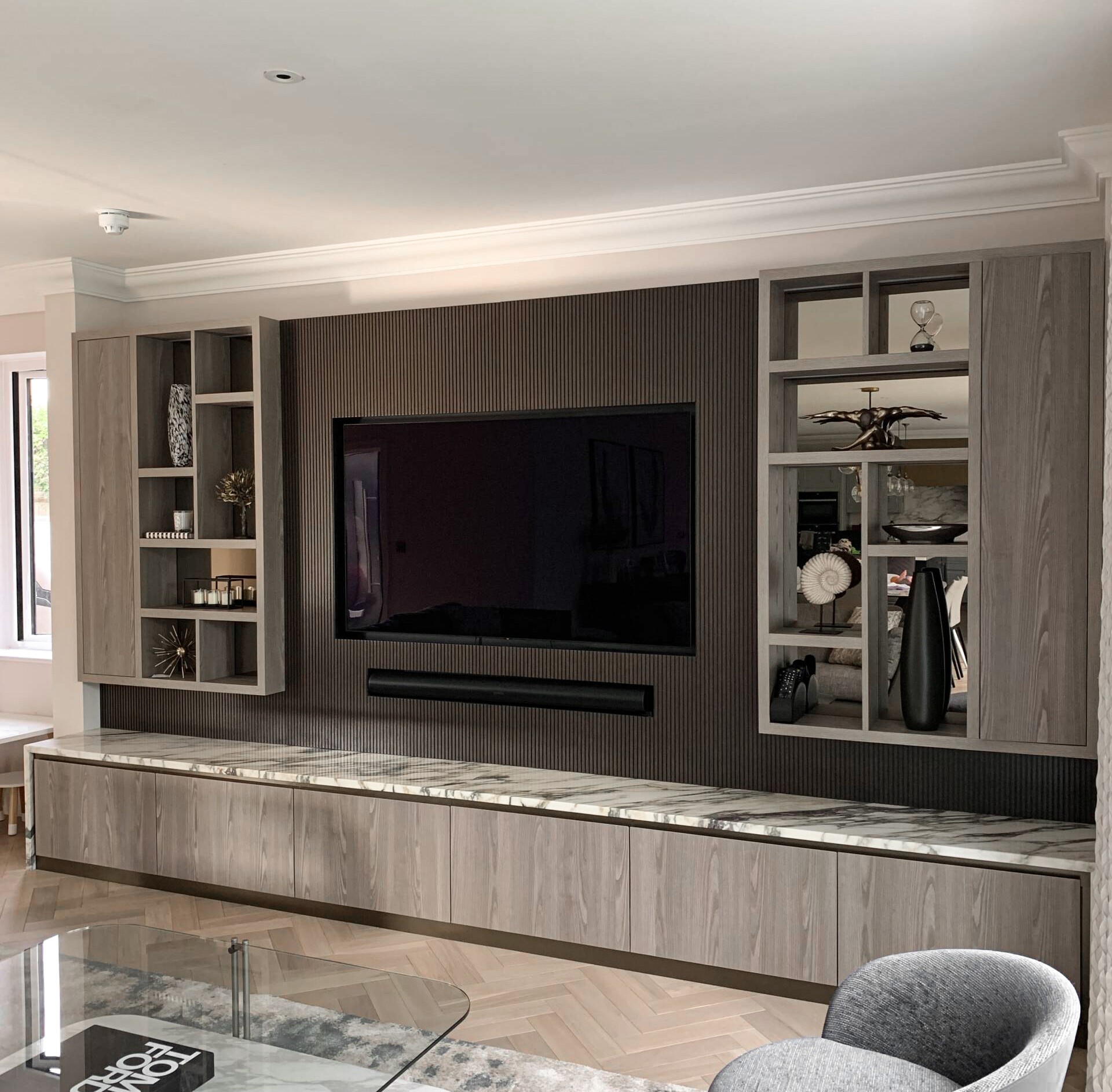 Diseño de living residencial, proyecto Living en Monterrey